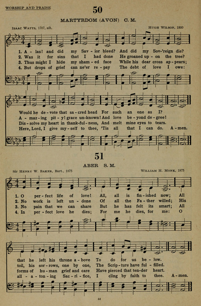 Hymns of the United Church page 44