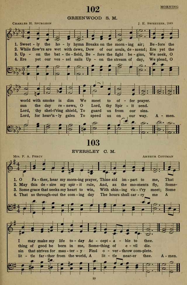 Hymns of the United Church page 89