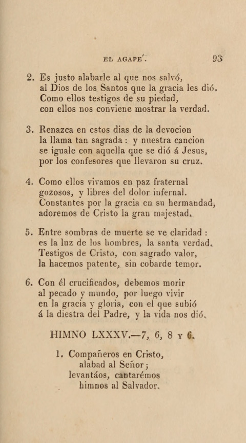 Himnos para el Uso de las Congregaciones Españolas de la Iglesia Protestante Metodista page 101