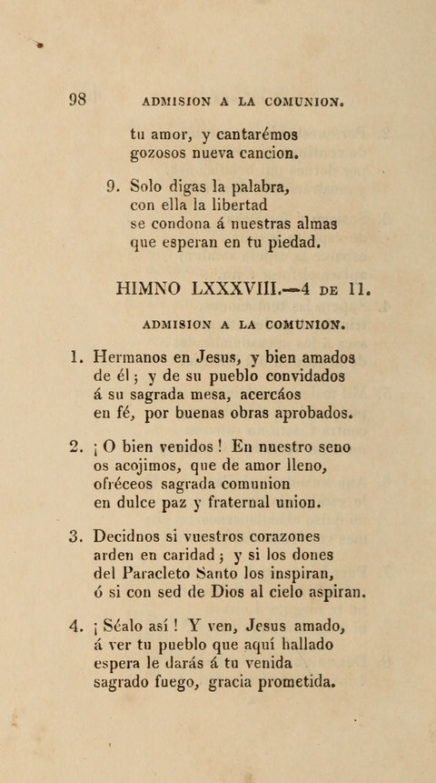 Himnos para el Uso de las Congregaciones Españolas de la Iglesia Protestante Metodista page 106