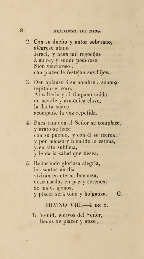 Himnos para el Uso de las Congregaciones Españolas de la Iglesia Protestante Metodista page 16