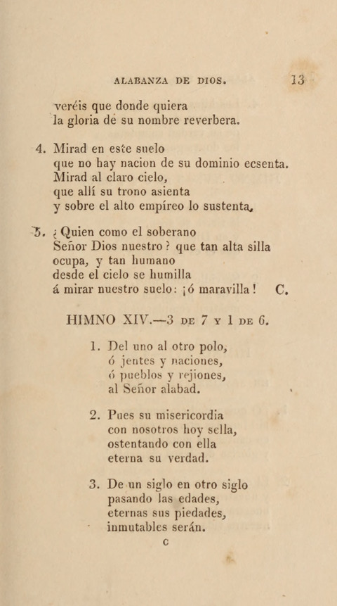 Himnos para el Uso de las Congregaciones Españolas de la Iglesia Protestante Metodista page 21