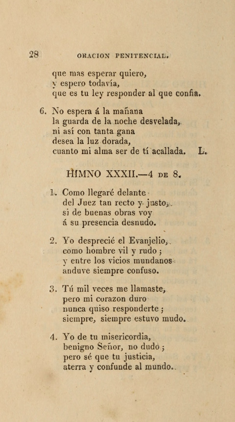 Himnos para el Uso de las Congregaciones Españolas de la Iglesia Protestante Metodista page 36