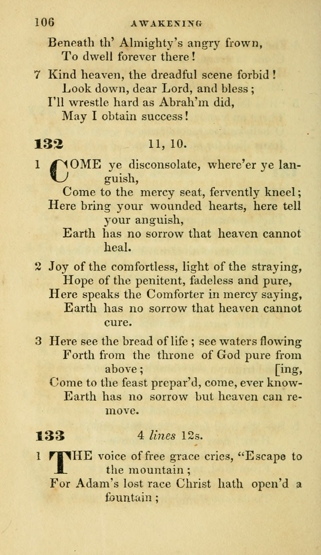 Hymns selected from various authors: for the use of the Evangelical Association, and all lovers of pious devotion (5th ed.) page 106