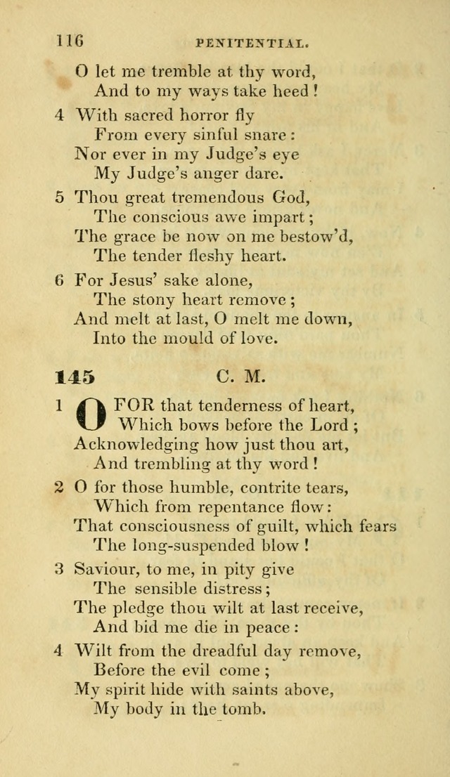 Hymns selected from various authors: for the use of the Evangelical Association, and all lovers of pious devotion (5th ed.) page 116