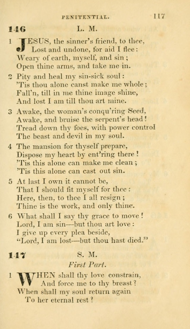 Hymns selected from various authors: for the use of the Evangelical Association, and all lovers of pious devotion (5th ed.) page 117