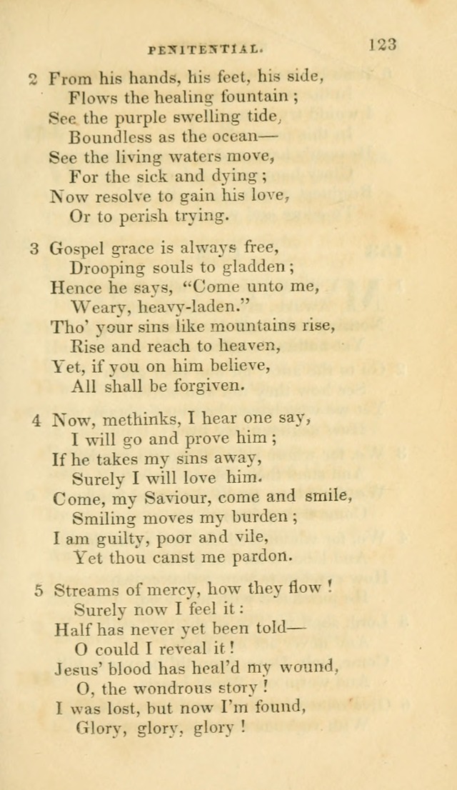 Hymns selected from various authors: for the use of the Evangelical Association, and all lovers of pious devotion (5th ed.) page 125