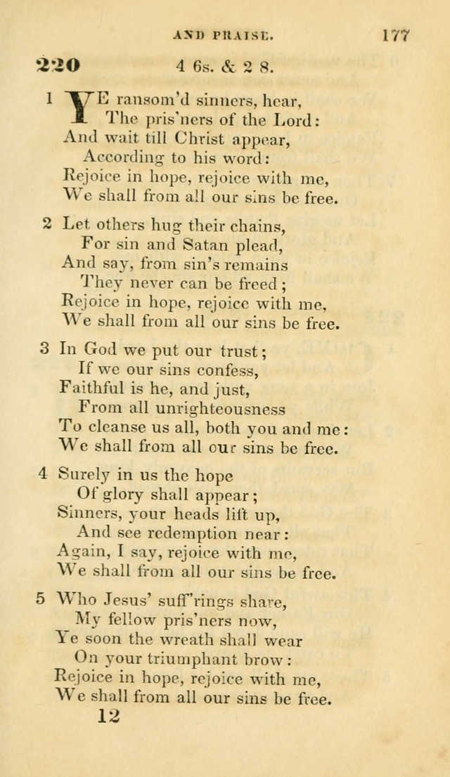 Hymns selected from various authors: for the use of the Evangelical Association, and all lovers of pious devotion (5th ed.) page 179