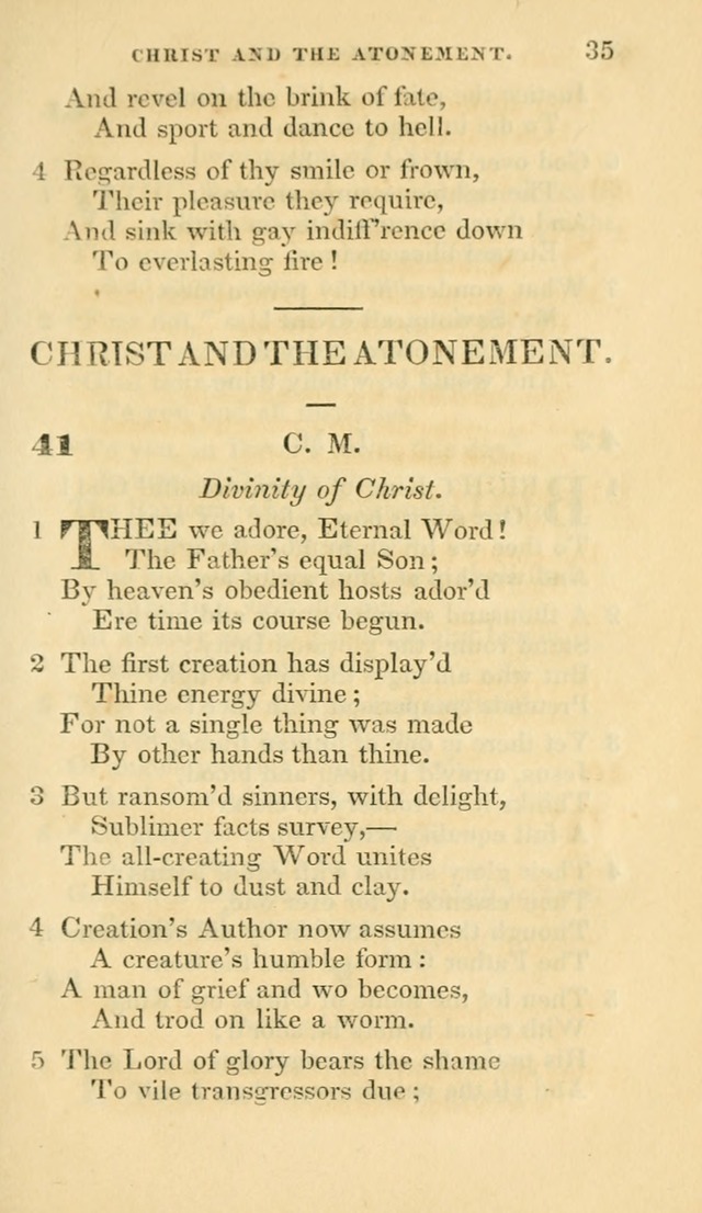 Hymns selected from various authors: for the use of the Evangelical Association, and all lovers of pious devotion (5th ed.) page 35