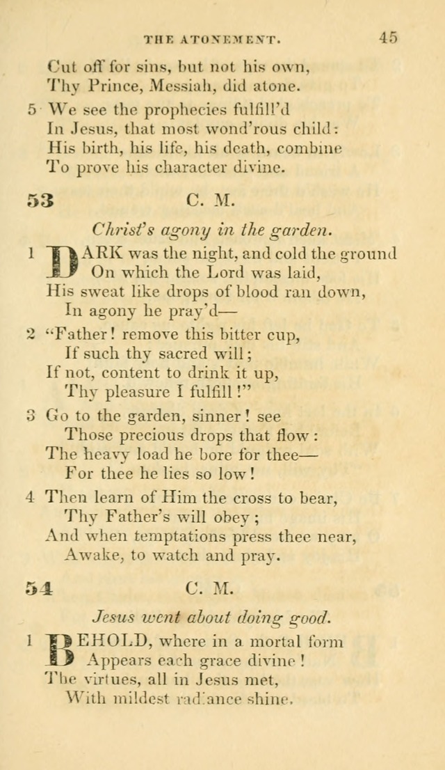 Hymns selected from various authors: for the use of the Evangelical Association, and all lovers of pious devotion (5th ed.) page 45