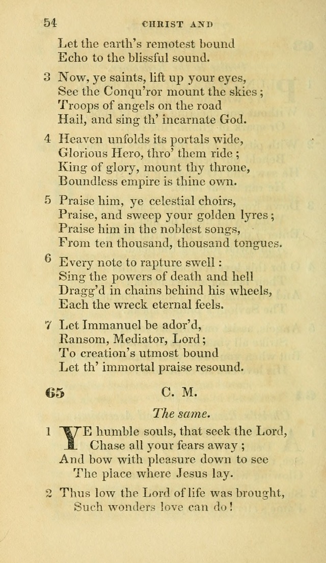 Hymns selected from various authors: for the use of the Evangelical Association, and all lovers of pious devotion (5th ed.) page 54