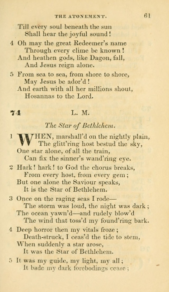 Hymns selected from various authors: for the use of the Evangelical Association, and all lovers of pious devotion (5th ed.) page 61