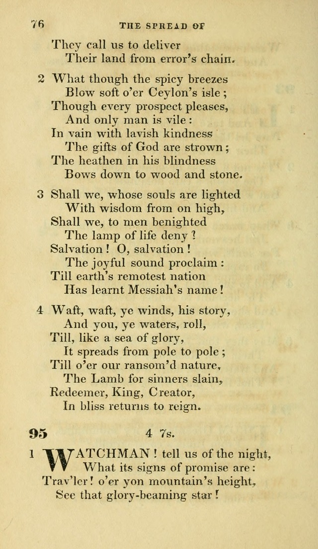 Hymns selected from various authors: for the use of the Evangelical Association, and all lovers of pious devotion (5th ed.) page 76