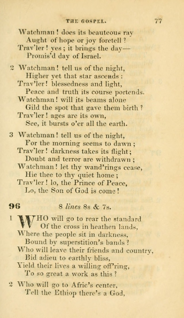 Hymns selected from various authors: for the use of the Evangelical Association, and all lovers of pious devotion (5th ed.) page 77