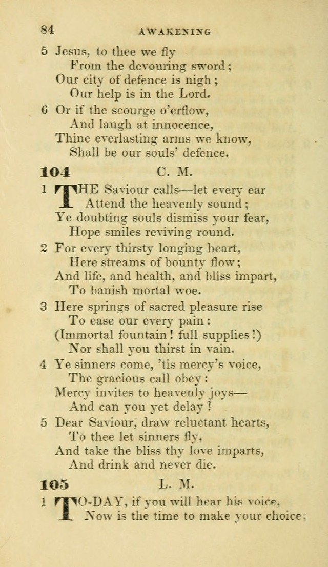 Hymns selected from various authors: for the use of the Evangelical Association, and all lovers of pious devotion (5th ed.) page 84