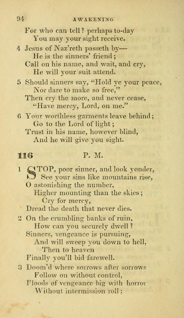 Hymns selected from various authors: for the use of the Evangelical Association, and all lovers of pious devotion (5th ed.) page 94