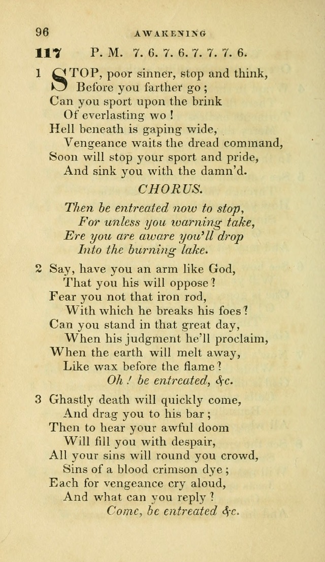 Hymns selected from various authors: for the use of the Evangelical Association, and all lovers of pious devotion (5th ed.) page 96