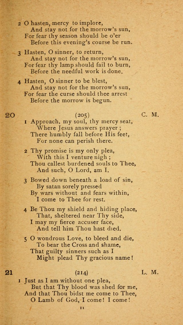 Hymns: for the Use of English Lutheran Missions page 11