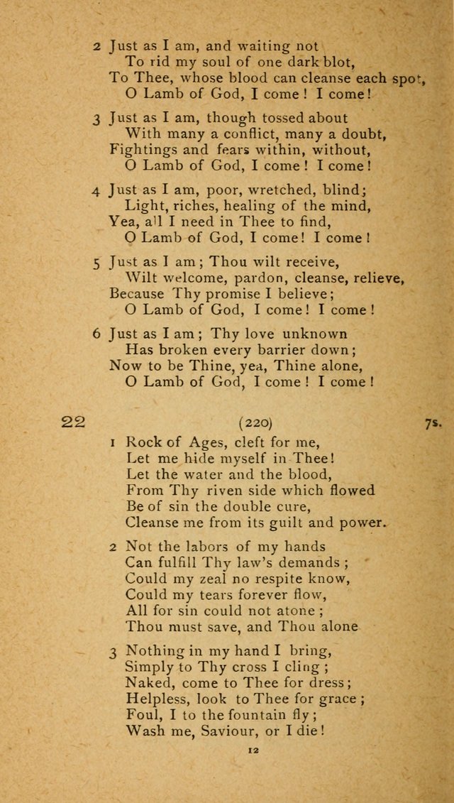 Hymns: for the Use of English Lutheran Missions page 12