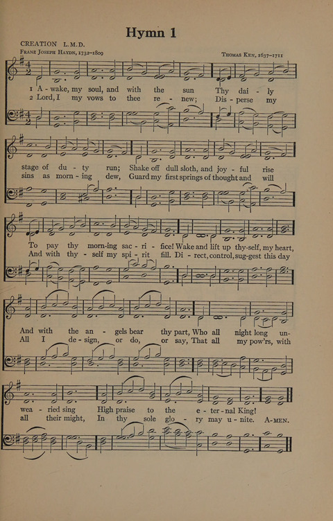 The Harvard University Hymn Book page 1