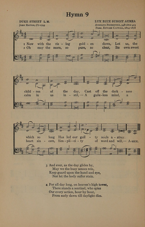 The Harvard University Hymn Book page 10