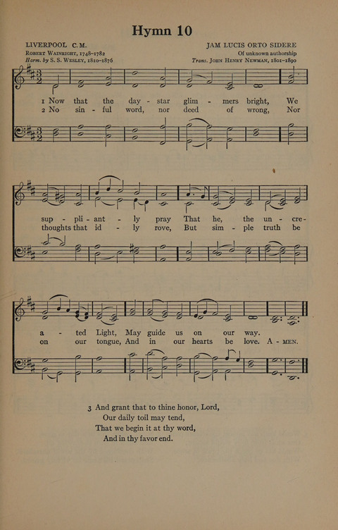 The Harvard University Hymn Book page 11