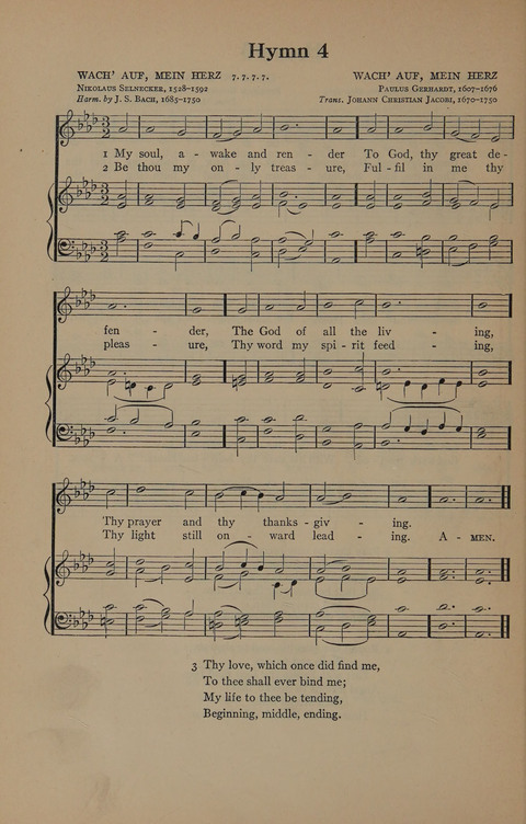 The Harvard University Hymn Book page 4