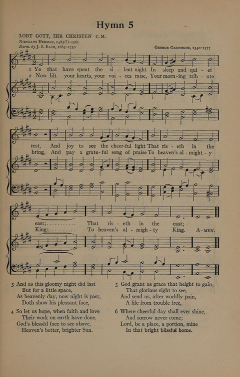 The Harvard University Hymn Book page 5