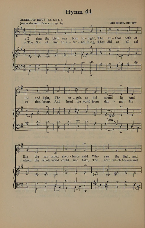 The Harvard University Hymn Book page 50