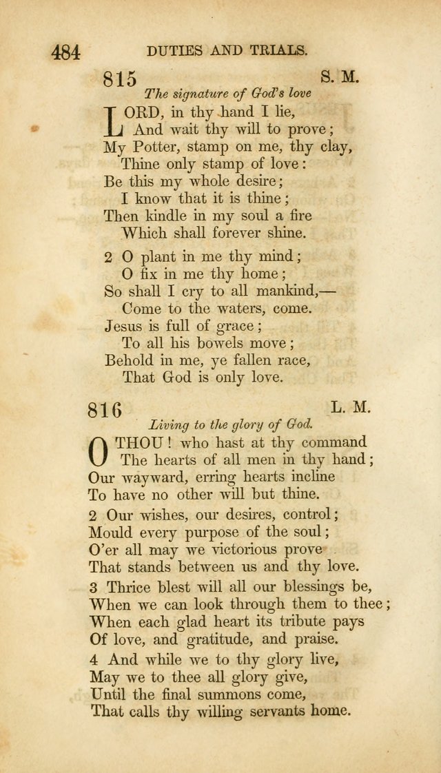 Hymns for the Use of the Methodist Episcopal Church. Rev. ed. page 491