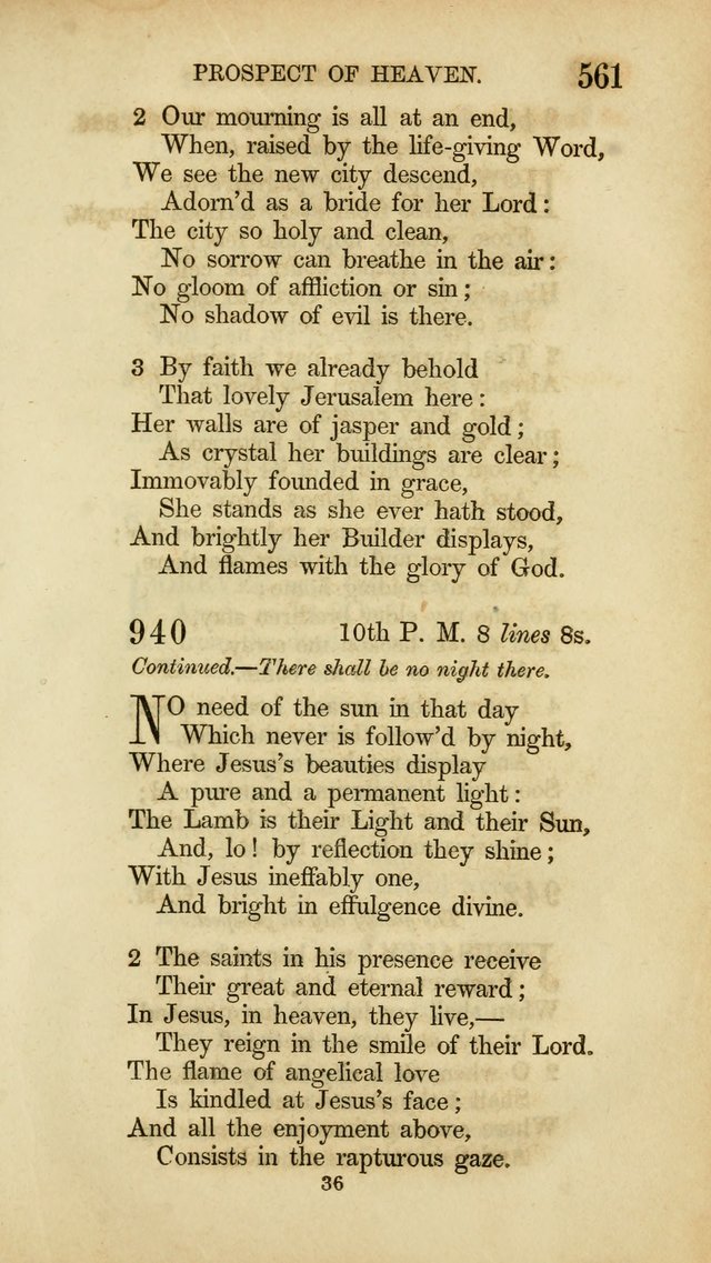 Hymns for the Use of the Methodist Episcopal Church. Rev. ed. page 568