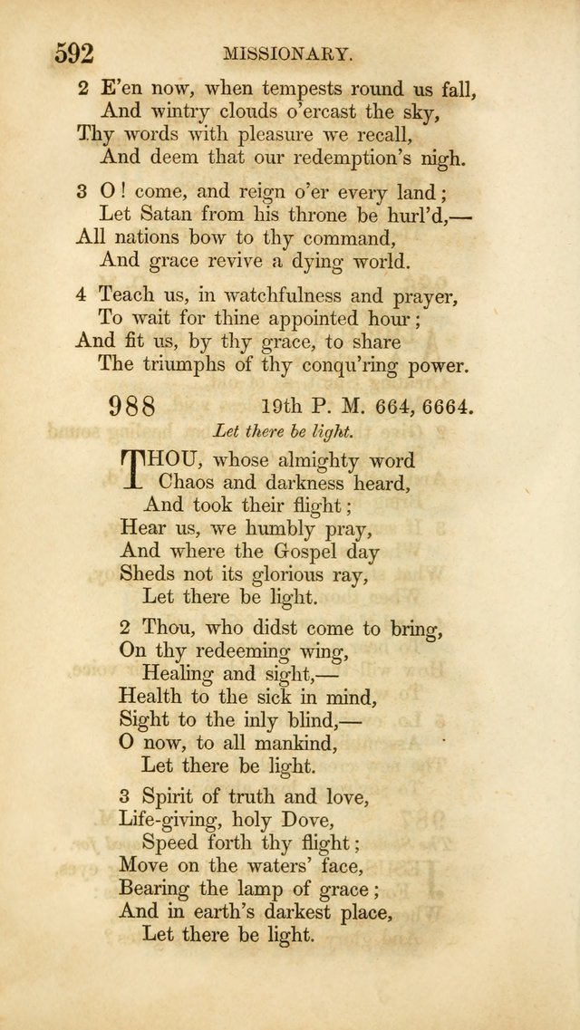 Hymns for the Use of the Methodist Episcopal Church. Rev. ed. page 599