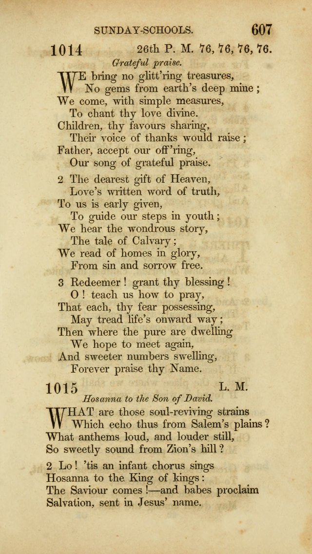 Hymns for the Use of the Methodist Episcopal Church. Rev. ed. page 614