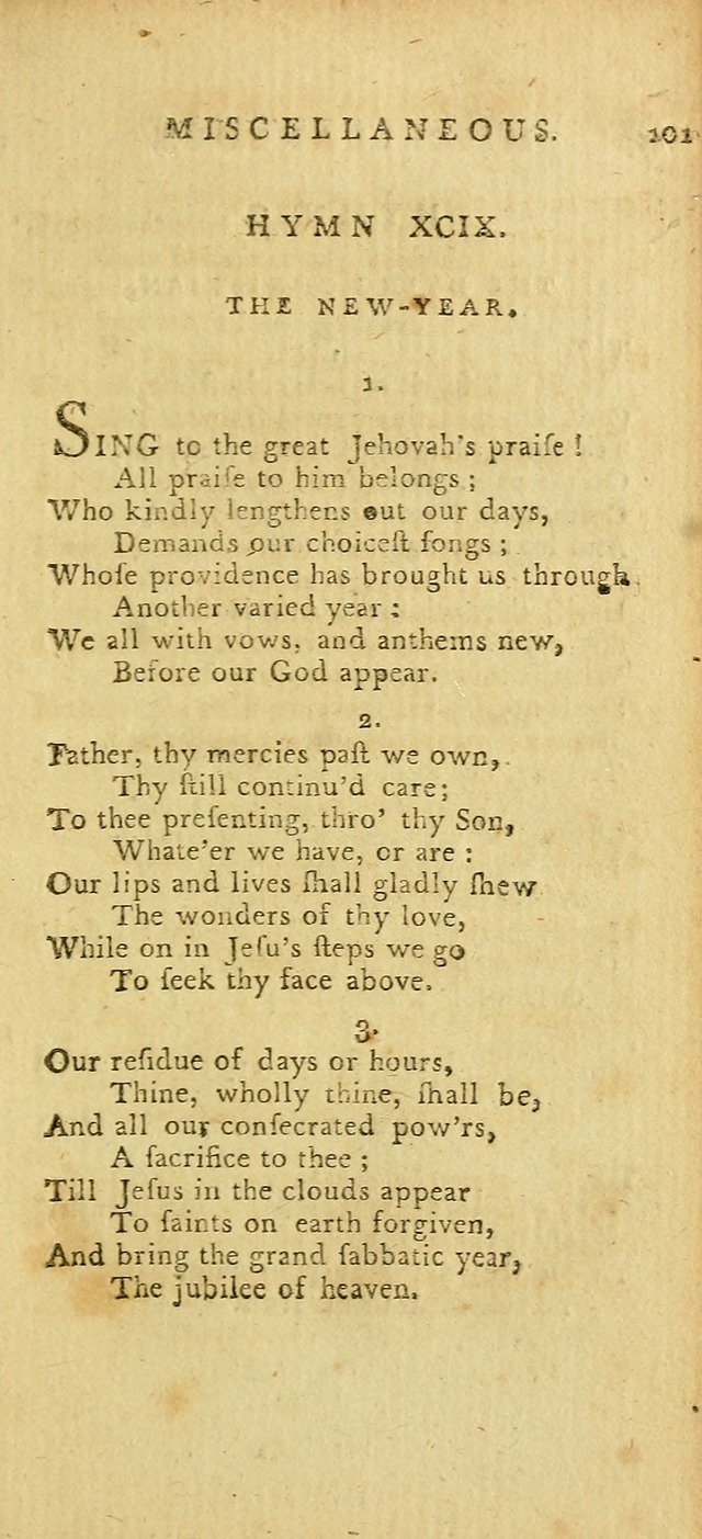 Hymns for the Use of the Society of United Christian Friends: with their constitution annexed page 101