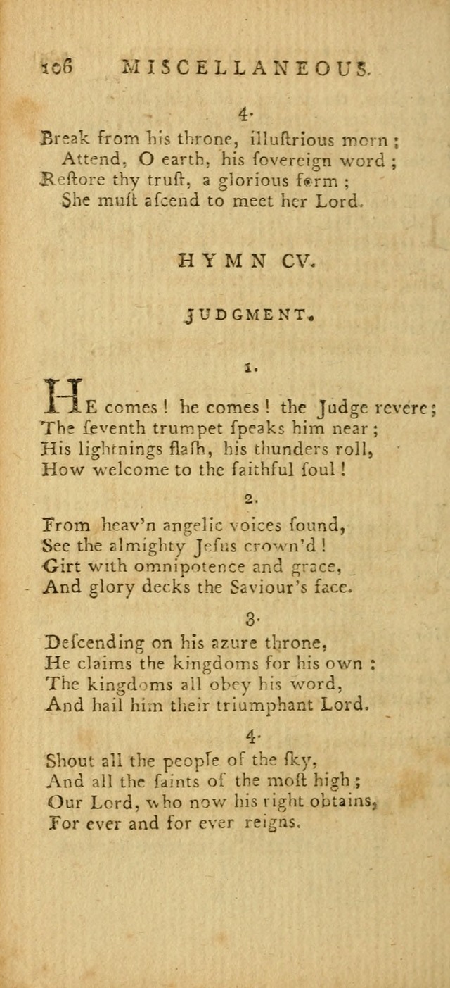 Hymns for the Use of the Society of United Christian Friends: with their constitution annexed page 106