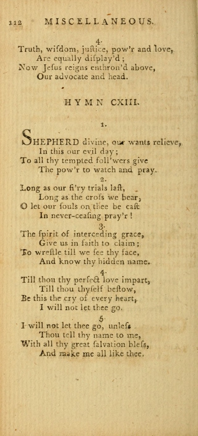 Hymns for the Use of the Society of United Christian Friends: with their constitution annexed page 112