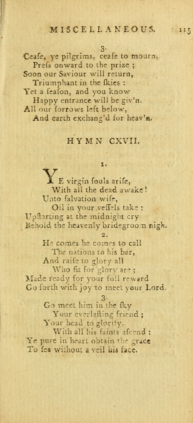 Hymns for the Use of the Society of United Christian Friends: with their constitution annexed page 115