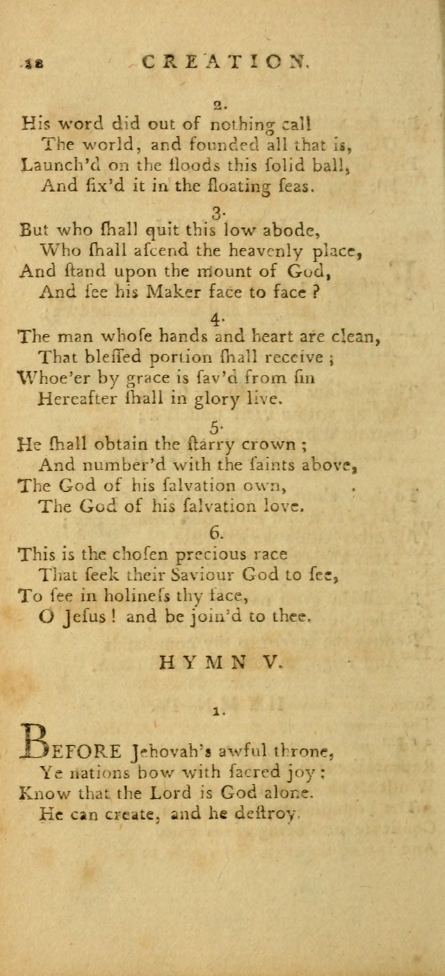 Hymns for the Use of the Society of United Christian Friends: with their constitution annexed page 12