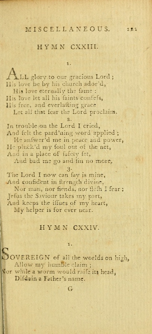 Hymns for the Use of the Society of United Christian Friends: with their constitution annexed page 121