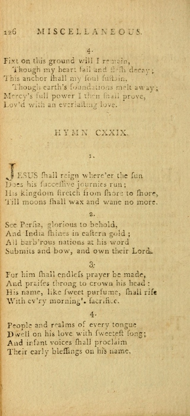 Hymns for the Use of the Society of United Christian Friends: with their constitution annexed page 126