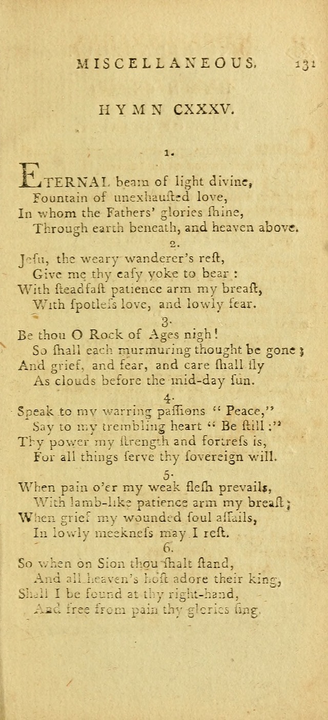 Hymns for the Use of the Society of United Christian Friends: with their constitution annexed page 131