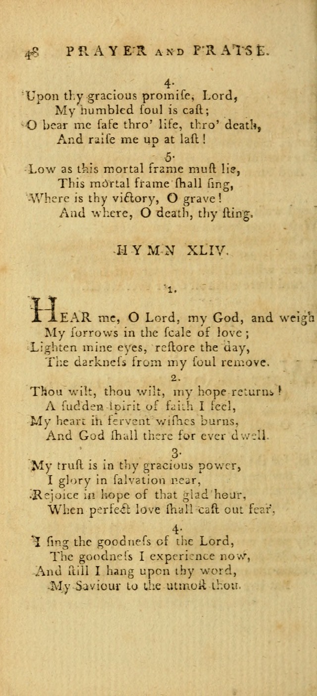 Hymns for the Use of the Society of United Christian Friends: with their constitution annexed page 48