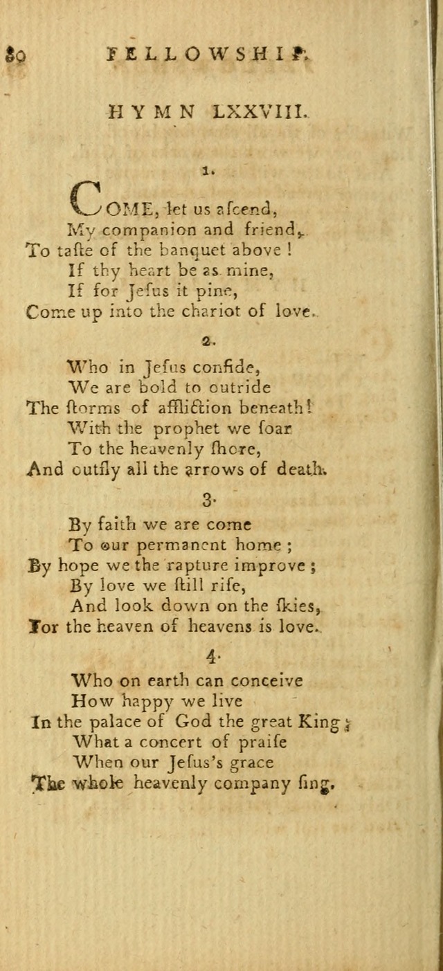 Hymns for the Use of the Society of United Christian Friends: with their constitution annexed page 80