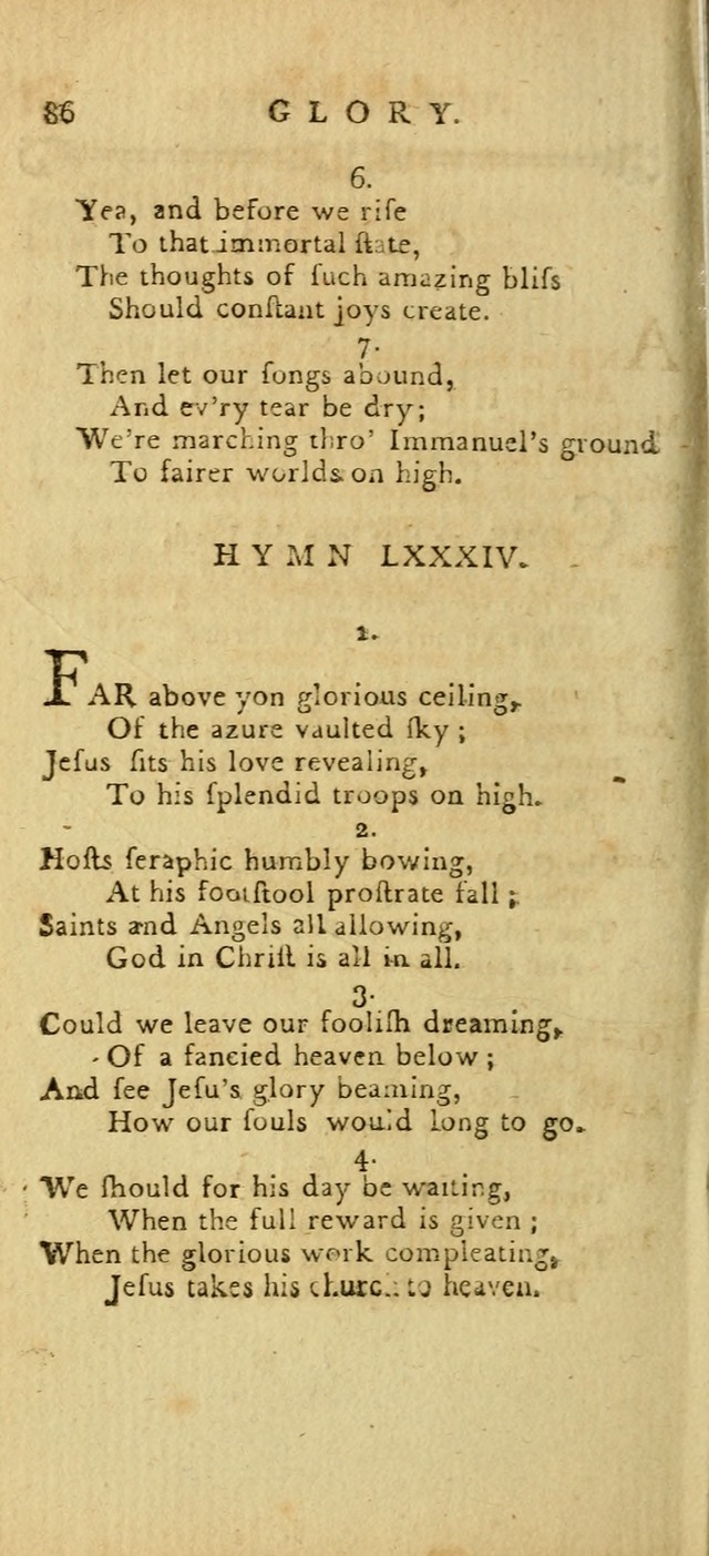 Hymns for the Use of the Society of United Christian Friends: with their constitution annexed page 86