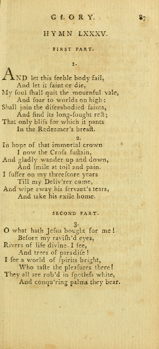 Hymns for the Use of the Society of United Christian Friends: with their constitution annexed page 87