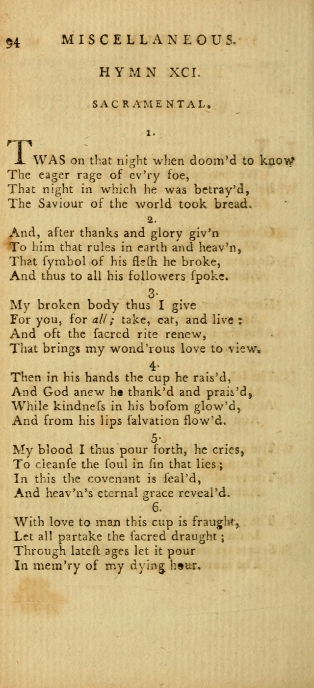 Hymns for the Use of the Society of United Christian Friends: with their constitution annexed page 94