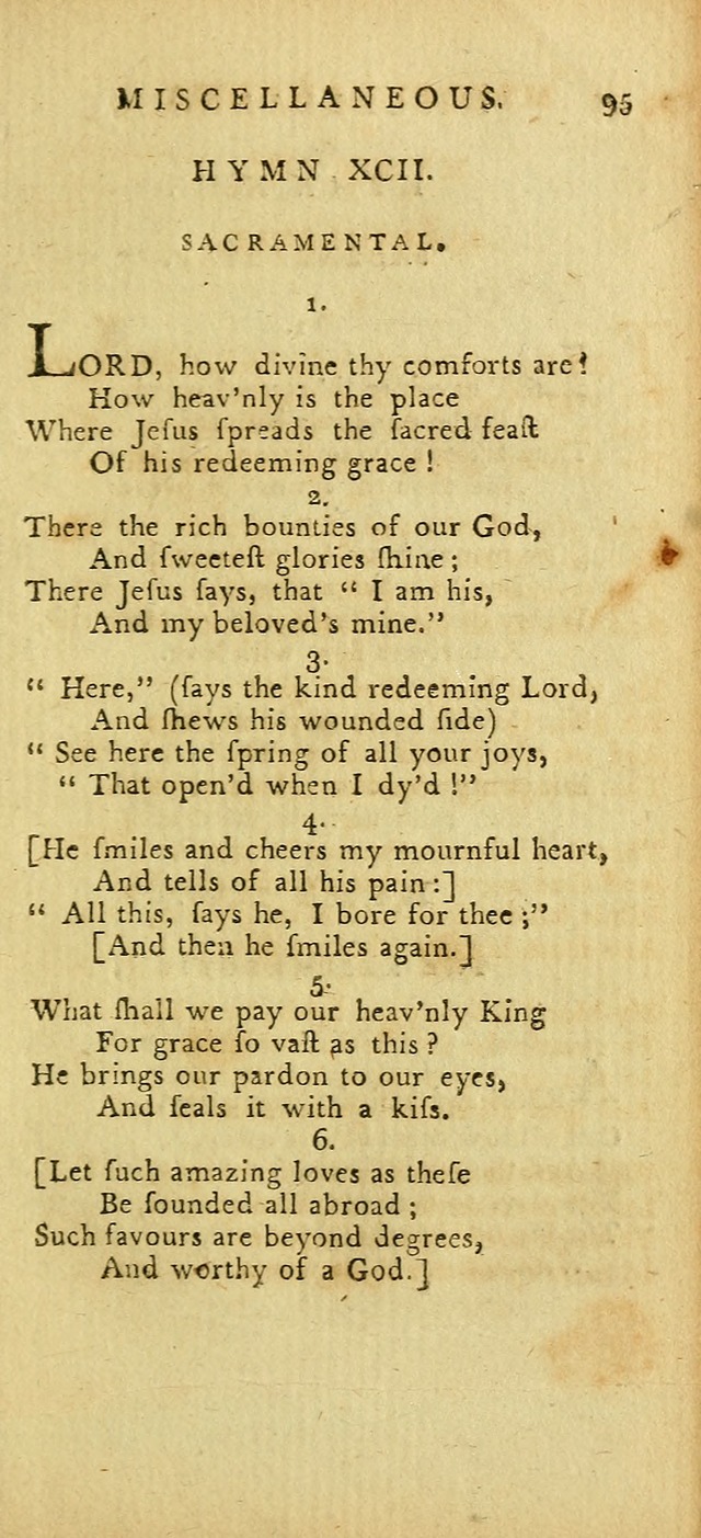 Hymns for the Use of the Society of United Christian Friends: with their constitution annexed page 95