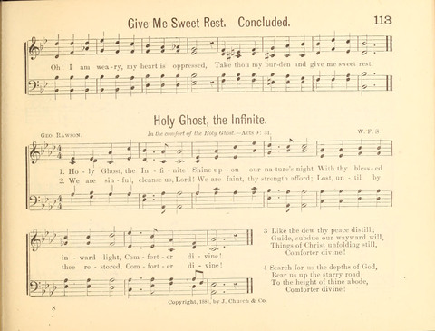 Heart and Voice: a New Collection of Sunday School Songs page 113