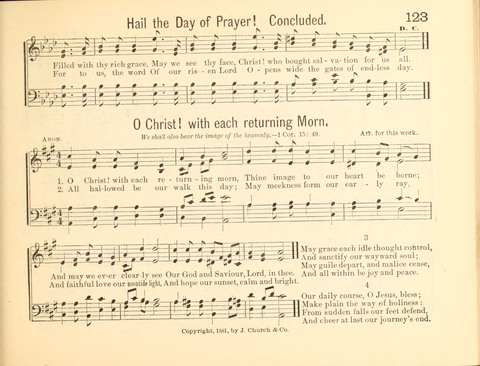 Heart and Voice: a New Collection of Sunday School Songs page 123