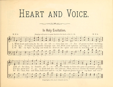 Heart and Voice: a New Collection of Sunday School Songs page 3